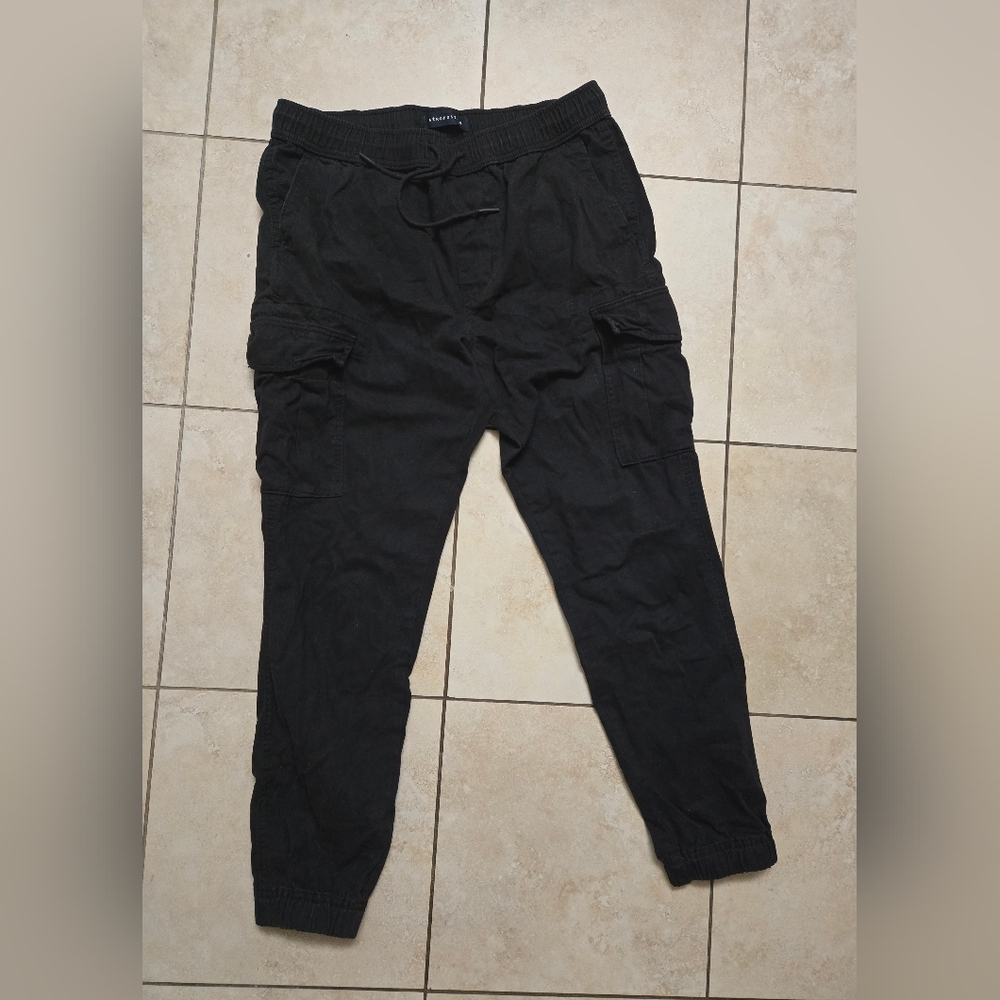 Aeropostale Black Men Cargo Jogger Pants Size Medium